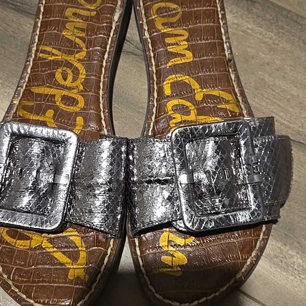 Sam Edelman Silver Buckle Sandals